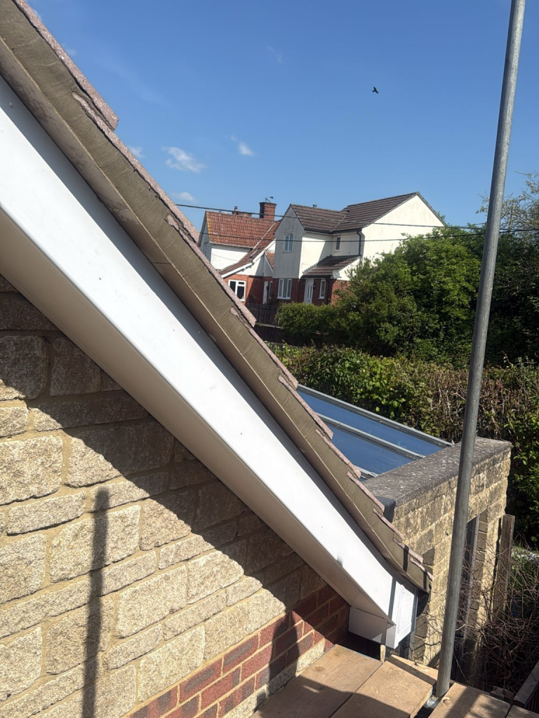 Brand new uPVC fascias installed on a house in Castle Cary