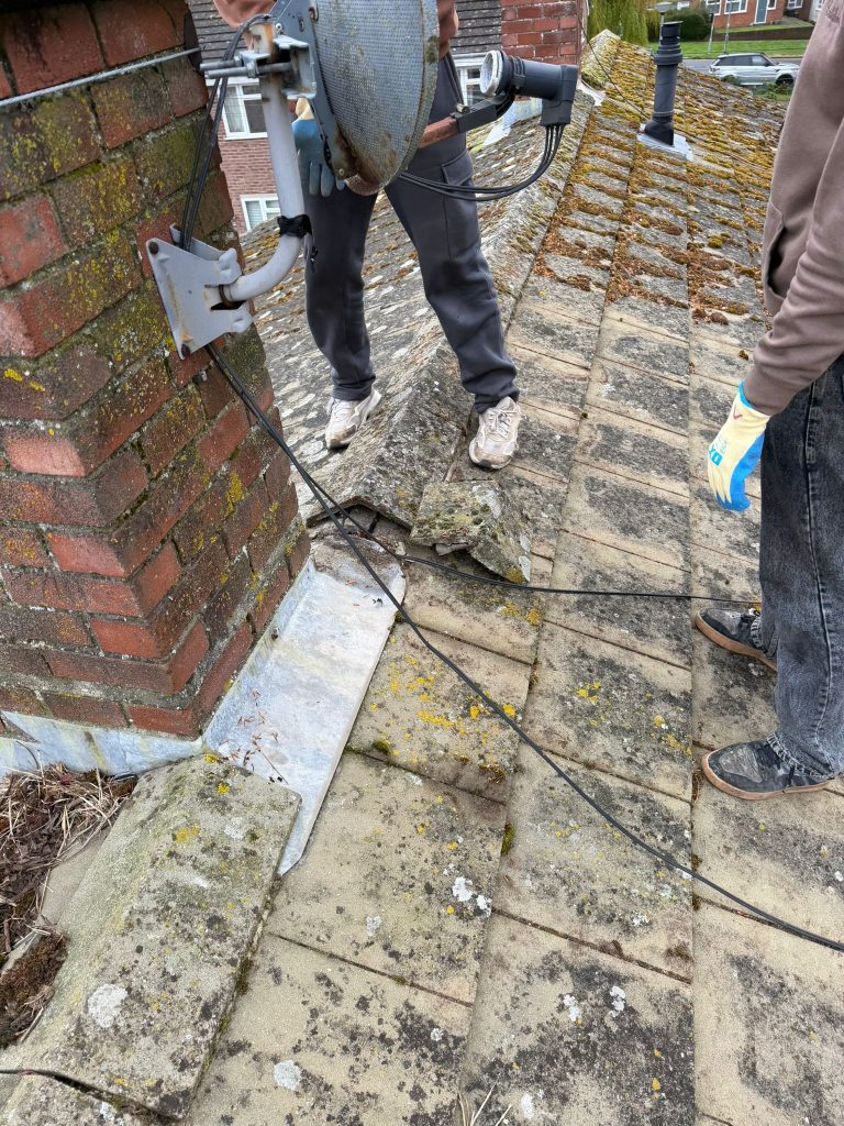 Repairing flashing on an old roof
