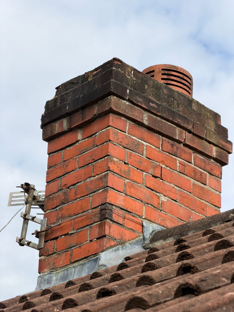 A chimney in need of repair